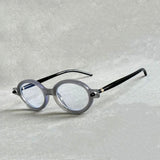 Óculos de Sol Retrô Oval Vintage Masculino – Moda Punk de Luxo Aryvon