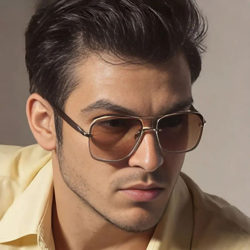 óculos de sol quadrado masculino - aryvon