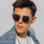 óculos de Sol Polígono Masculino - Moda Aryvon