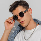 óculos de Sol Polígono Masculino - Moda Aryvon